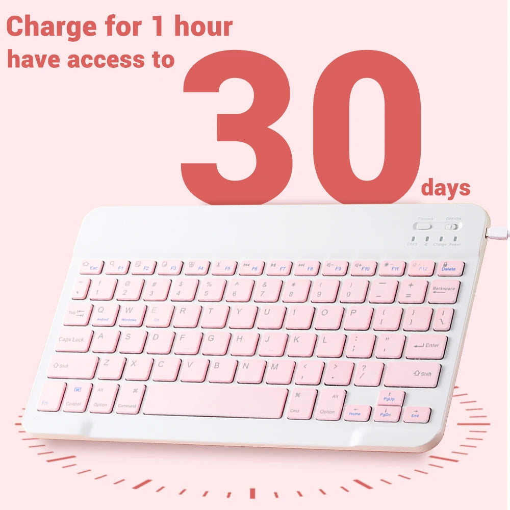 Bluetooth Keyboard and Mouse For iPad Xiaomi Samsung Huawei Phone Tablet Slim Mini Wireless Keyboard For Android IOS Windows