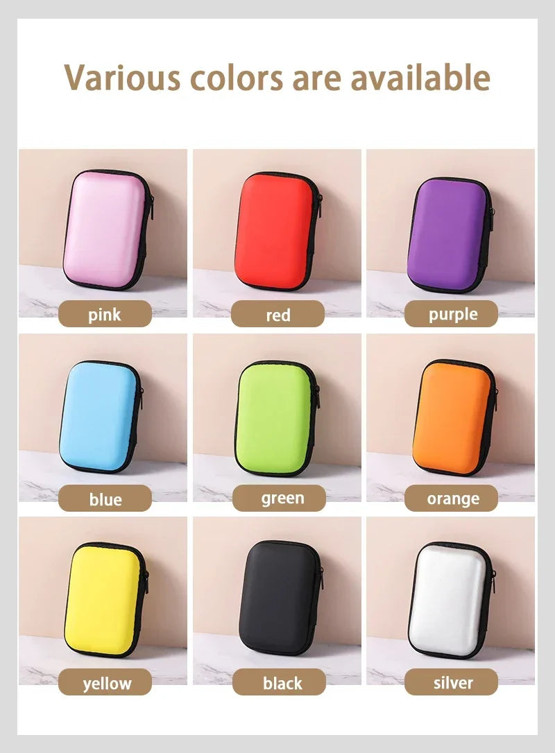 Sundries Travel Storage Bag Charging Case for Earphone Package Zipper Bag Portable Travel Cable Organizer Electronics Storage