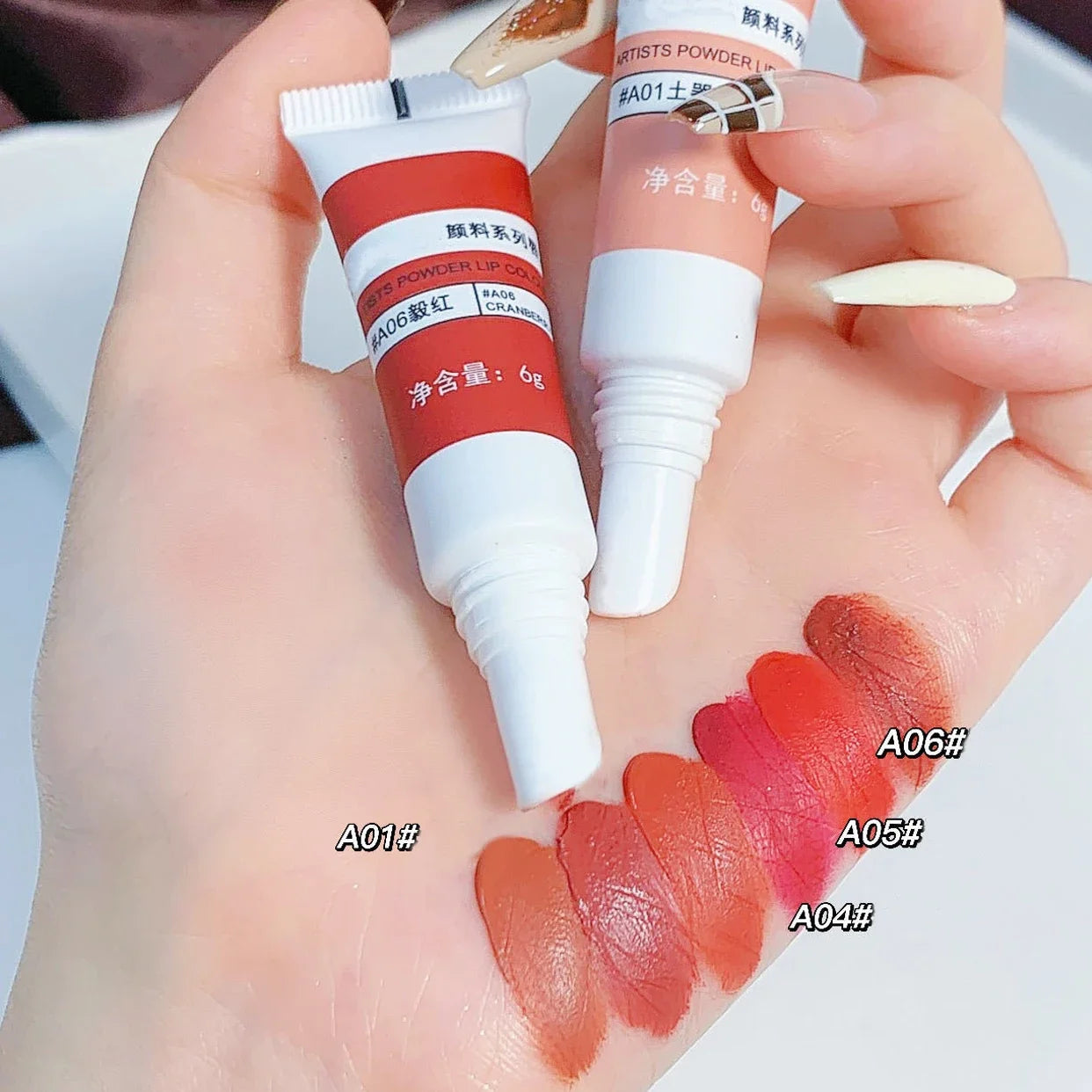 Lip Gloss Moisturizing Lip Tint Mud 6 Colors Lips Makeup Lipstick Long Lasting Lip Glaze Creative Cosmetics Waterproof
