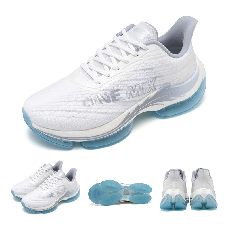 ONEMIX Air Cushion Running Shoes for Women Summer Lightweight Mesh Surface Breathable Sneakers Outdoor Fitness Sport Shoes