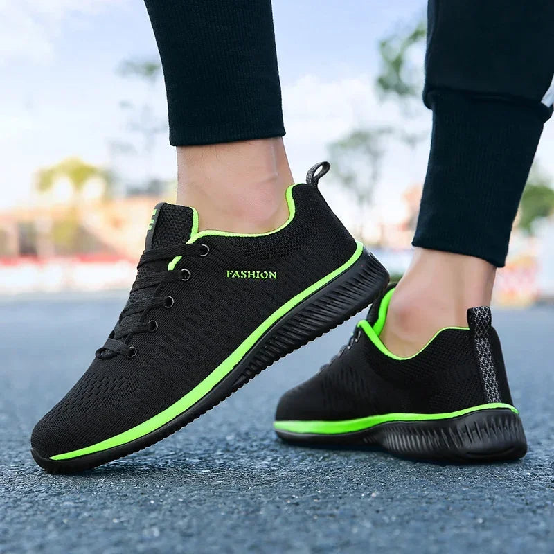 MAEDEF Athletic Shoes for Men Shoes Sneakers Black Casual Men Women Knit Sneakers Breathable Athletic Running Walking Gym Shoes