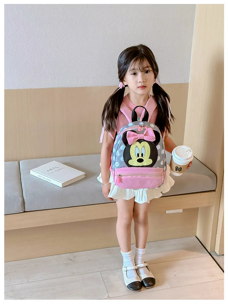 Cartoon Backpack For Baby Boys Girls Minnie Mickey Mouse Children Lovely Schoolbag Kindergarten Schoolbag Kids Gift