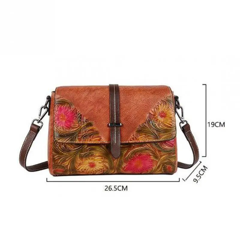 MOTAORA Women Shoulder Bag Genuine Leather Handbag Female Luxury Handmade Embossed Vintage Flap Bag High Quality Messenger Bags