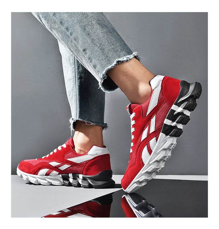 2025 new men's and women's running shoes breathable casual sneakers anti-slip vibration comfortable walking shoes 36-48