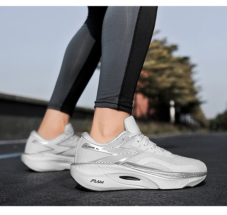Carbon Plate Marathon Men Sports Running Shoes Air Cushion Lightweight Women Athletic Gym Sneakers Hiking Jogging Footwear