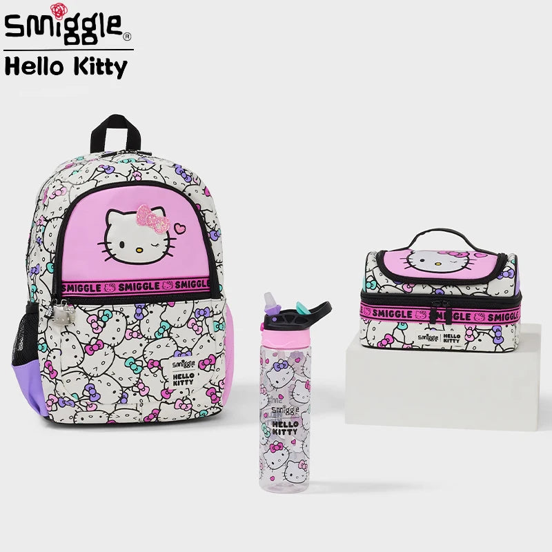 Genuine Australia Smiggle Backpack Hello Kitty School Bag Lunch Bag Water Bottle Student Gift Need To Purchase Individually