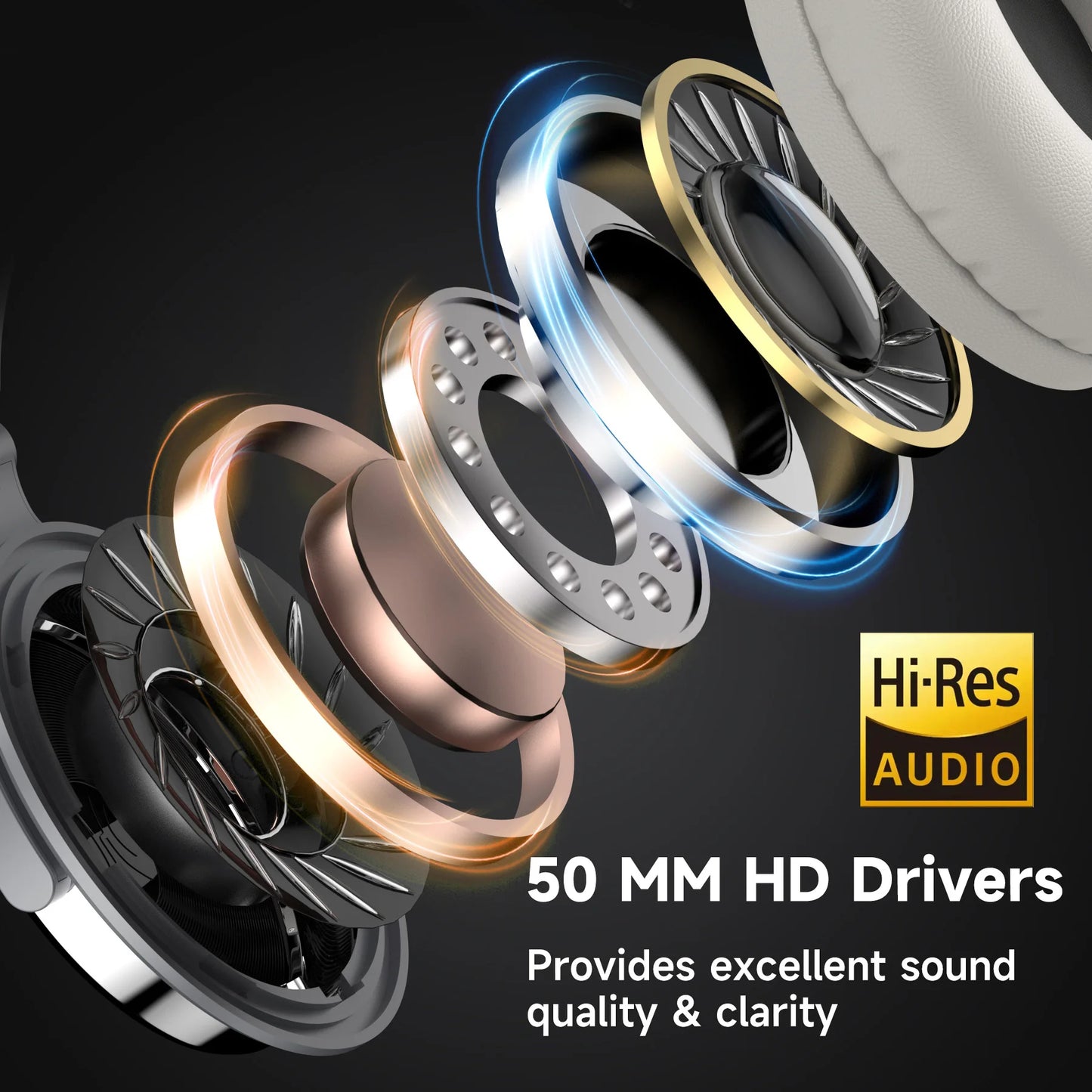 Oneodio Pro 10 Wired Headphones Over Ear Hi-Res Audio Wired Headset With Microphone Studio DJ Stereo Headphones 3.5mm/6.35mm