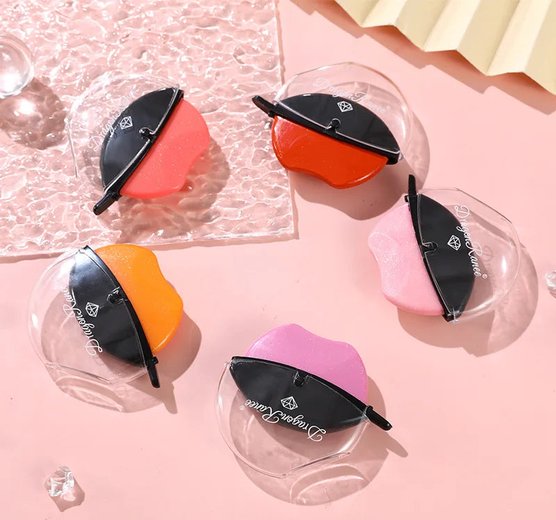Pearlescent Lipstick Lazy Lip Shape Pearlescent Fine Glitter Lipstick Not Easy to Fade Temperature Change Moisturizing Discoloration Lazy Lipstick Makeup Performance with Glitter Lipstick