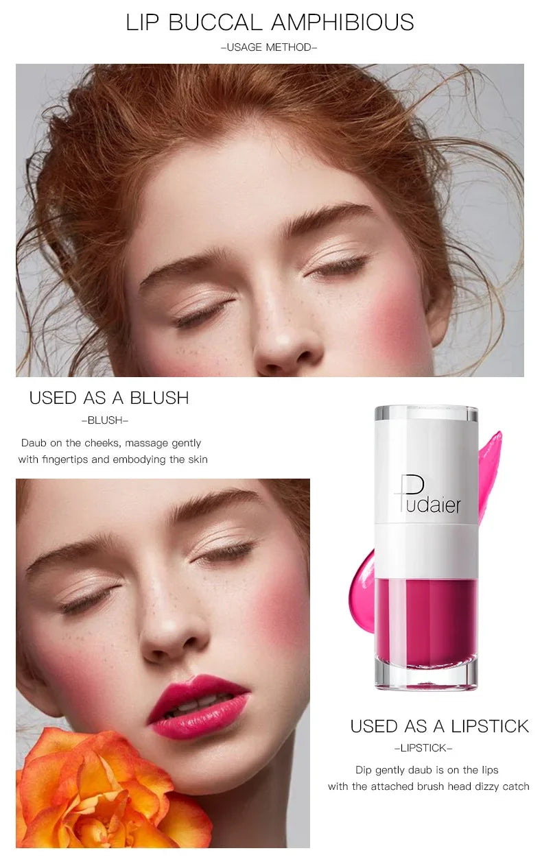 1PC Sexy Pink Women's Lipstick 16 Colors Lasting Waterproof Liquid Pencil Matte Liquid Lipsticks Makeups Non-Stick Cup Lip Gloss