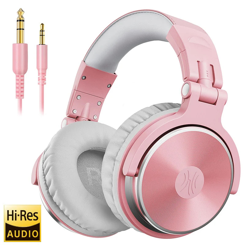 Oneodio Professional DJ Headphones Over Ear Studio Monitor Headset With Microphone HIFI Wired Bass Gaming Headset For Phone