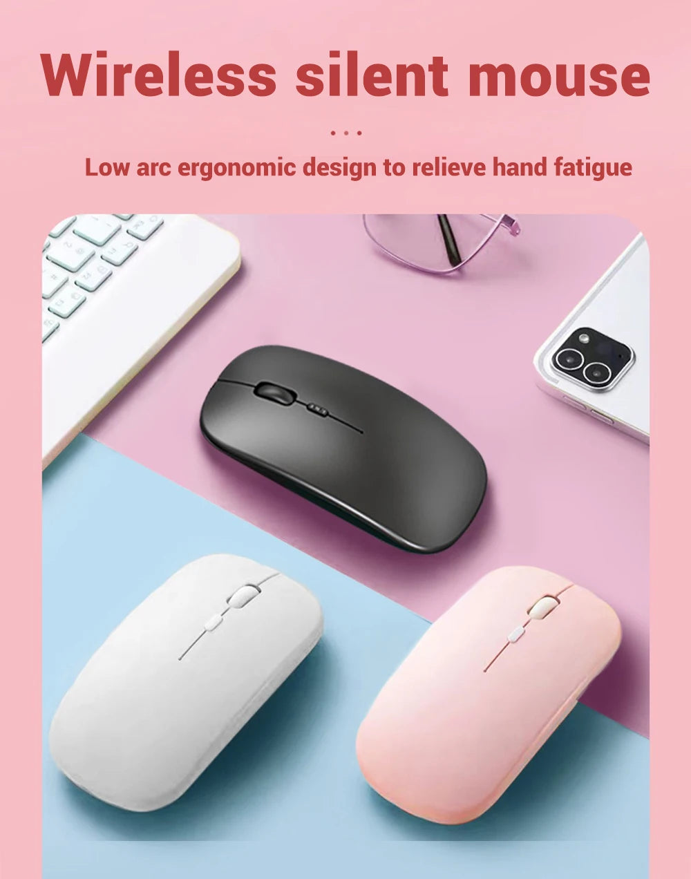Bluetooth Keyboard and Mouse For iPad Xiaomi Samsung Huawei Phone Tablet Slim Mini Wireless Keyboard For Android IOS Windows