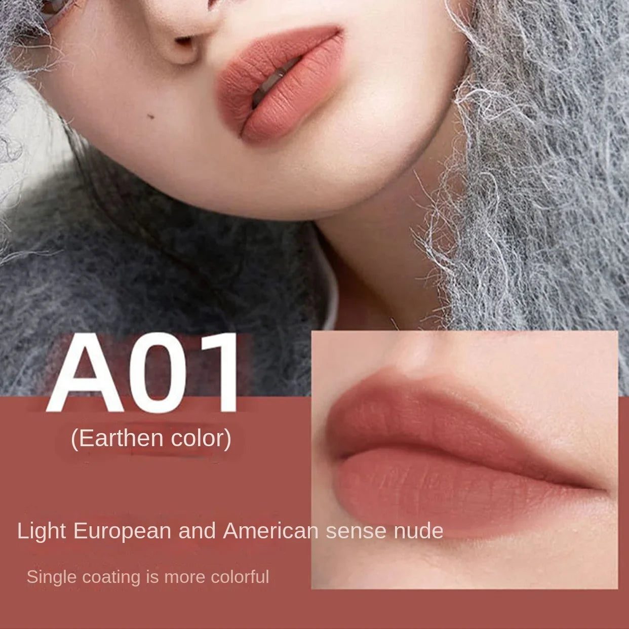 Lip Gloss Moisturizing Lip Tint Mud 6 Colors Lips Makeup Lipstick Long Lasting Lip Glaze Creative Cosmetics Waterproof