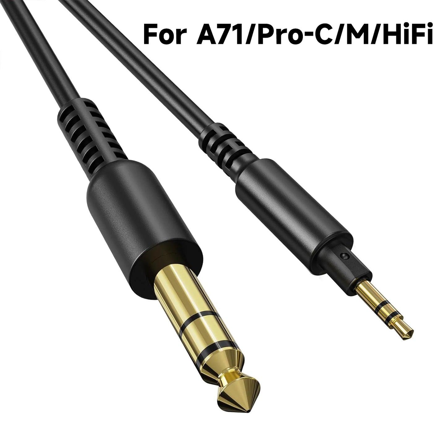 6.35mm to 3.5mm Aux Audio Cable For OneOdio Pro 10/30/50/A70/A7/HiFi DJ Headphones Headset Music Player Phone Speaker Earphone