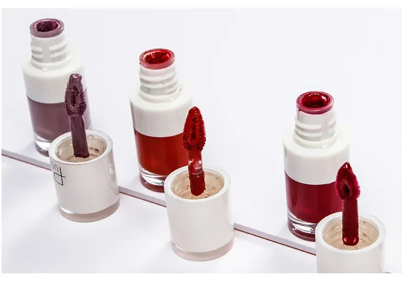 1PC Sexy Pink Women's Lipstick 16 Colors Lasting Waterproof Liquid Pencil Matte Liquid Lipsticks Makeups Non-Stick Cup Lip Gloss