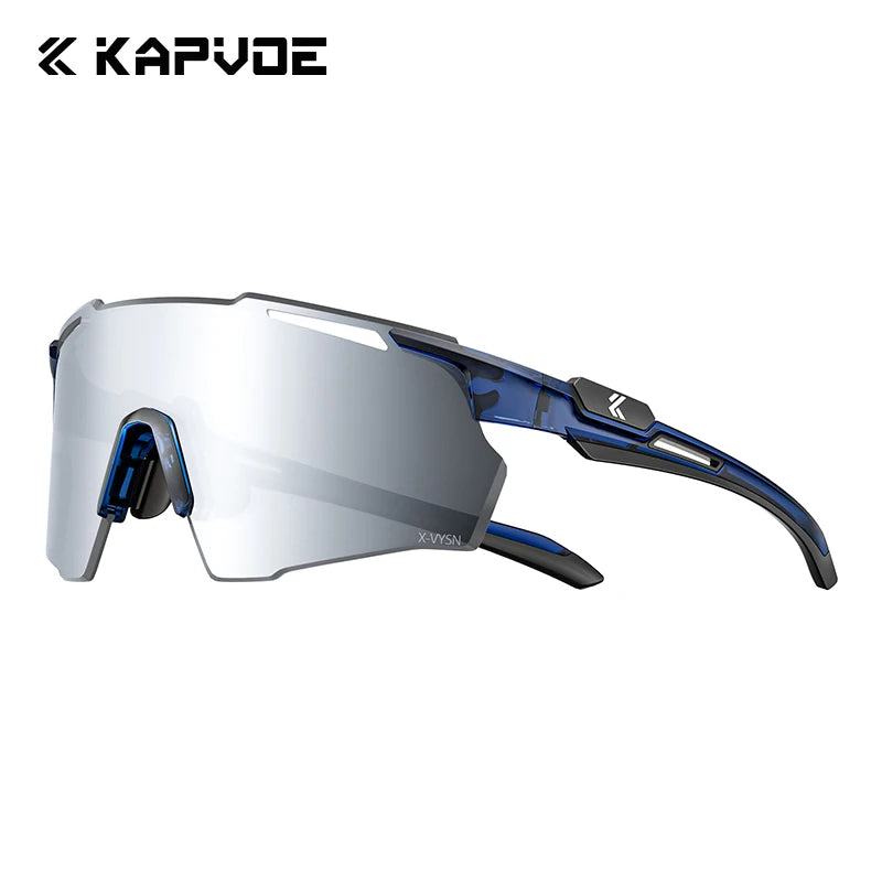 Kapvoe New Ultra HD Bicycle Sports Glasses Men Women Outdoor Road Riding Sunglasses Mountain UV400 Cycling Driving Goggles
