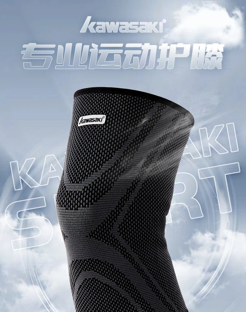 KAWASAKI Knee Pads for Badminton Basketball Yoga Women Men Patella Brace Knee Support Fitness Protector Work Gear