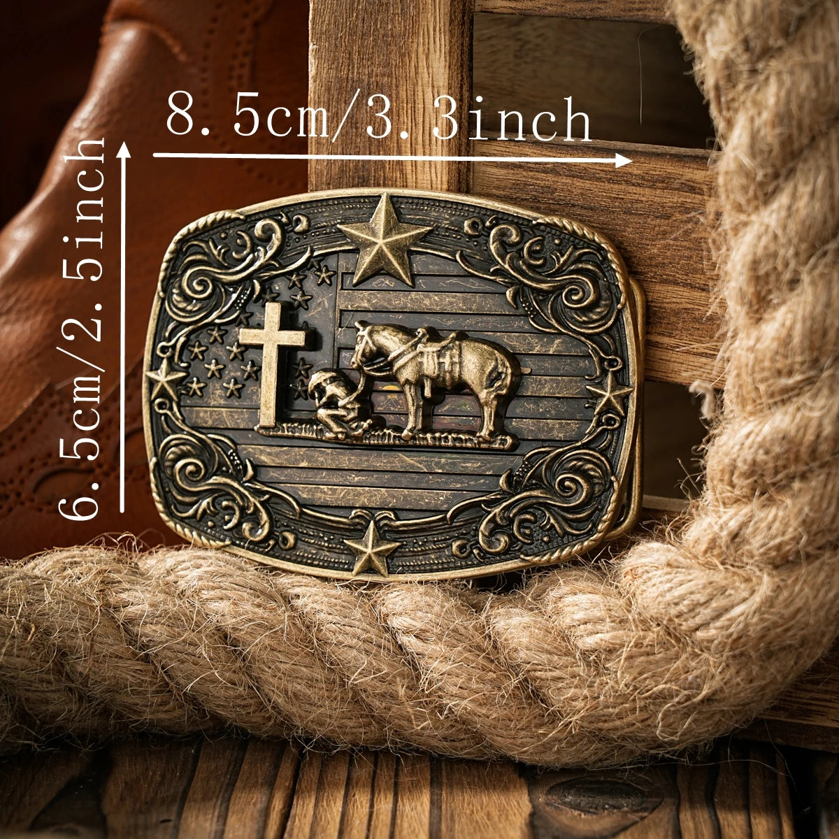Western style plate buckle belt metal buckle one belt buckle