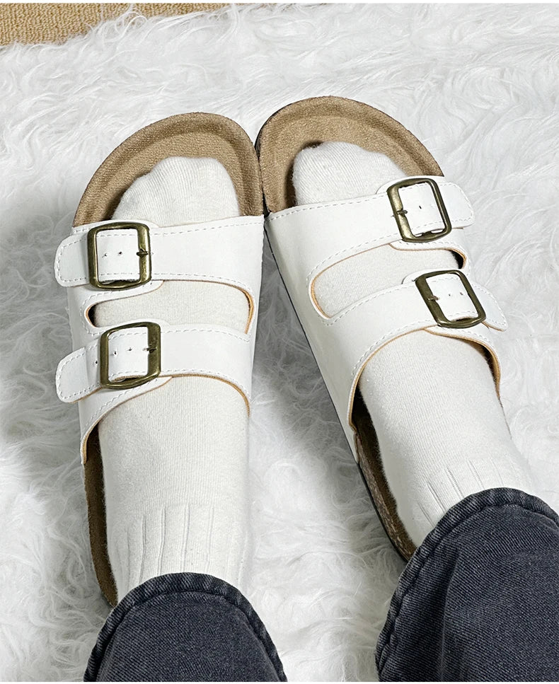 Leather Sandal For Men And Women Beach Sandals 2025 Designer Men's Shoes Women Comfortable Slipper Original Brands Shoes Summer