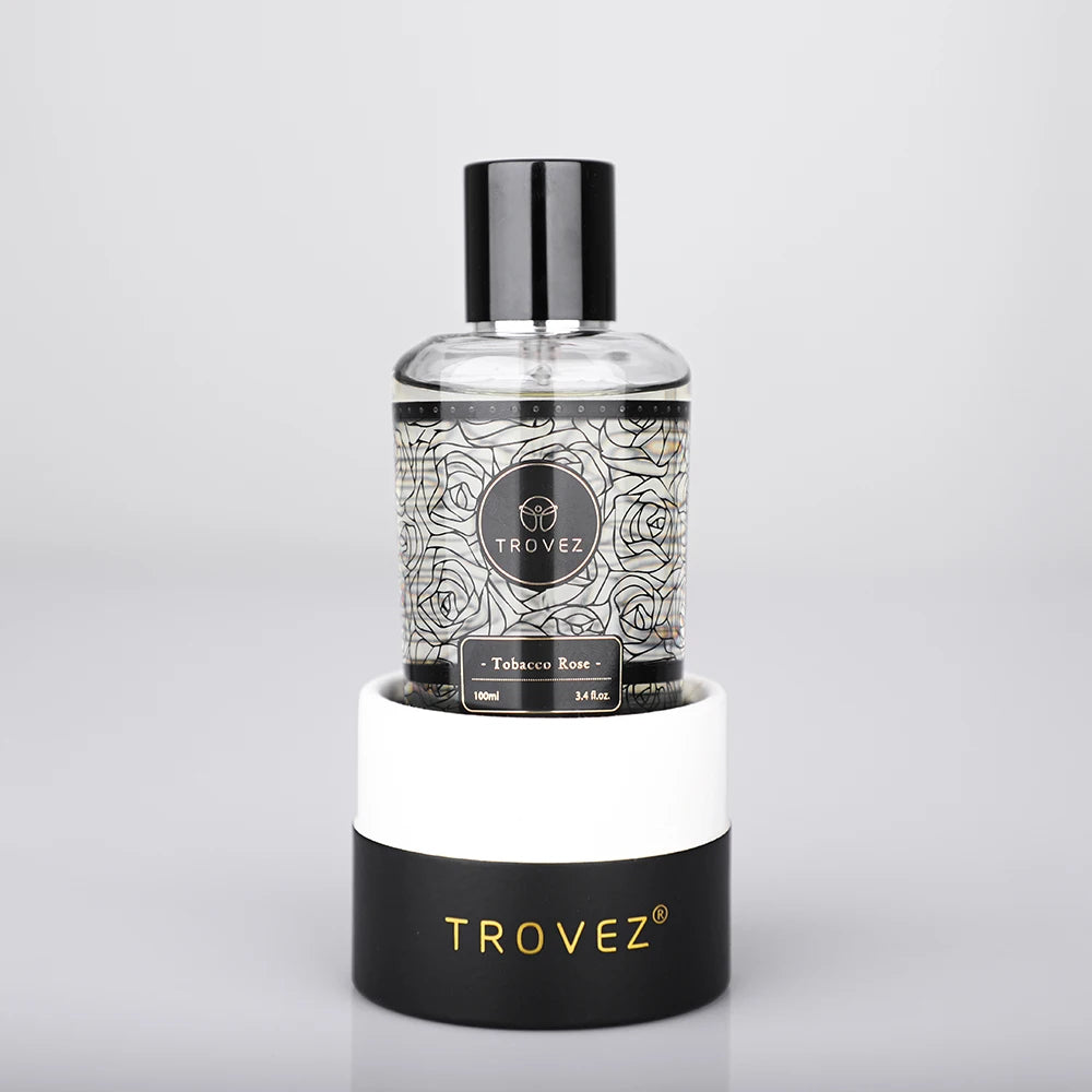 TROVEZ Tobacco Rose 100ml Perfume Long-lasting Fragrance Rich Unisex Perfume Scent Gifts Aroma Body Spray Perfumes for Men Women
