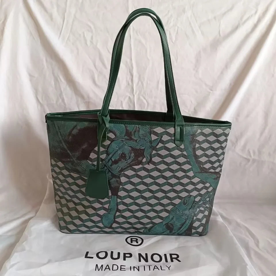 LOUP NOIR New Tote Bag for Women Famous Brands Bag Large Capacity Shoulder Women Bags High Quality Casual Totes LOUP NOIR Bag