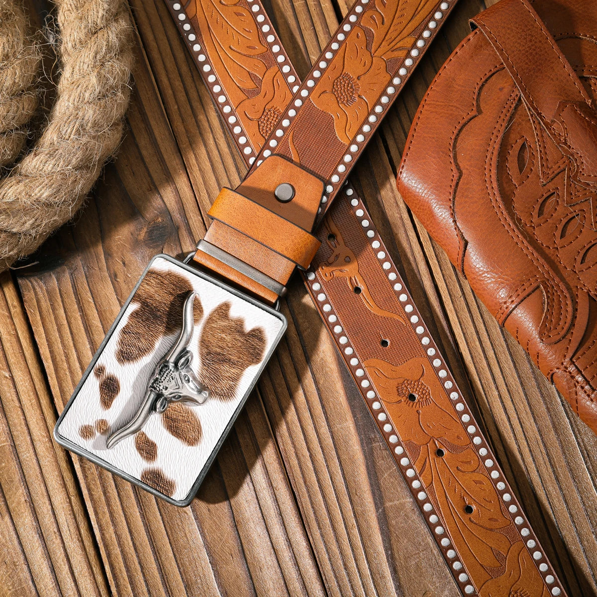 A casual and retro belt, a waist accessory for Western-style clothing, metal buckle, PU belt, suitable for both men and women