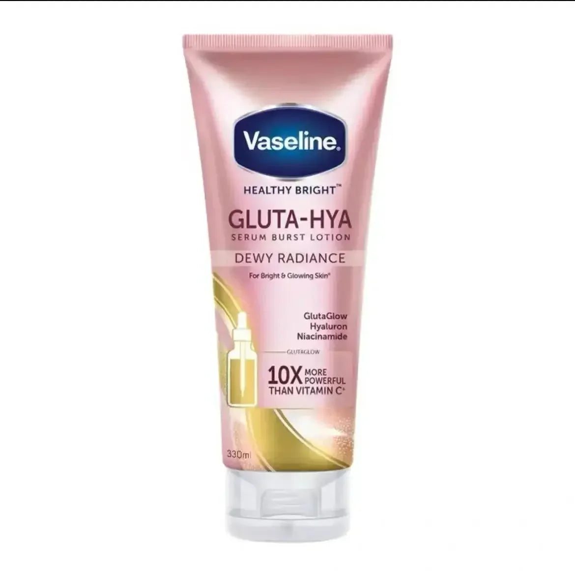 Vaseline Night Whitening Body Lotion 300ml Body Cream Rose Nicotinamide Moisturizing Whitening Radiance Repairing Body Skin Care