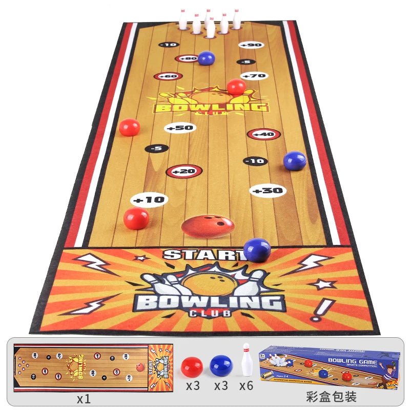 Portable Children Interactive Social Board Games Curling Soccer Bowling Table Games Mat Family Friend Party Fun Indoor Sport Toy