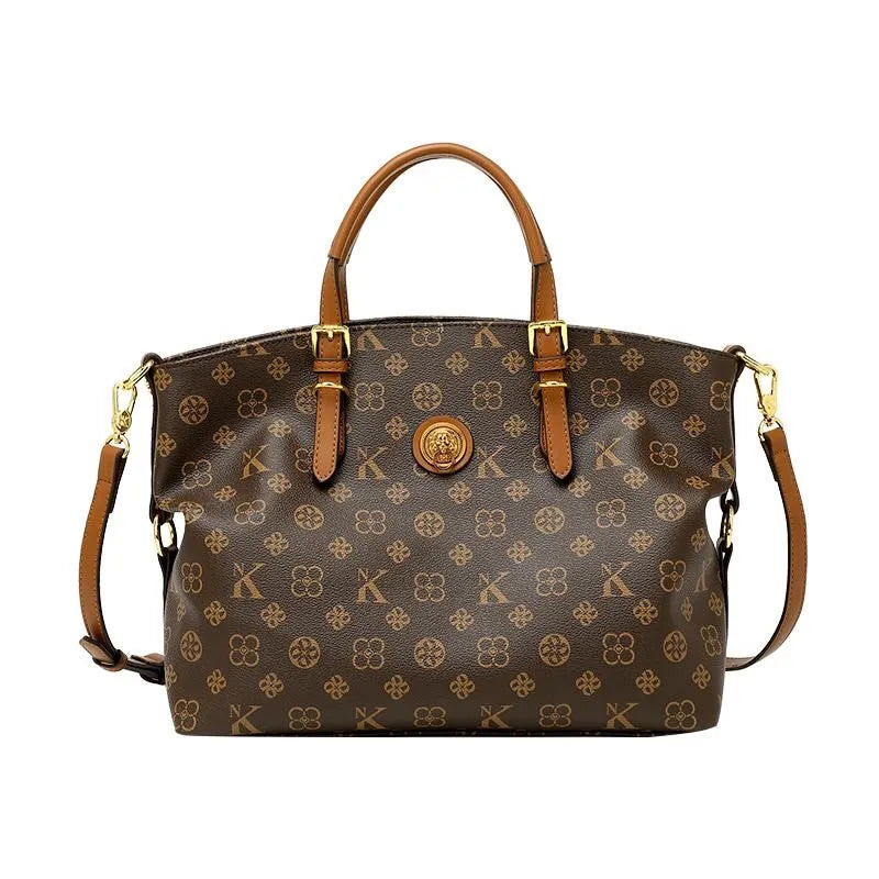 Women’s Light Luxury Retro Handbag – Large Capacity Shoulder & Crossbody Tote – 2025 High-End Fashion