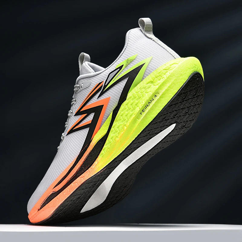 Carbon Plate Marathon Men Sports Running Shoes Air Cushion Lightweight Women Athletic Gym Sneakers Hiking Jogging Footwear