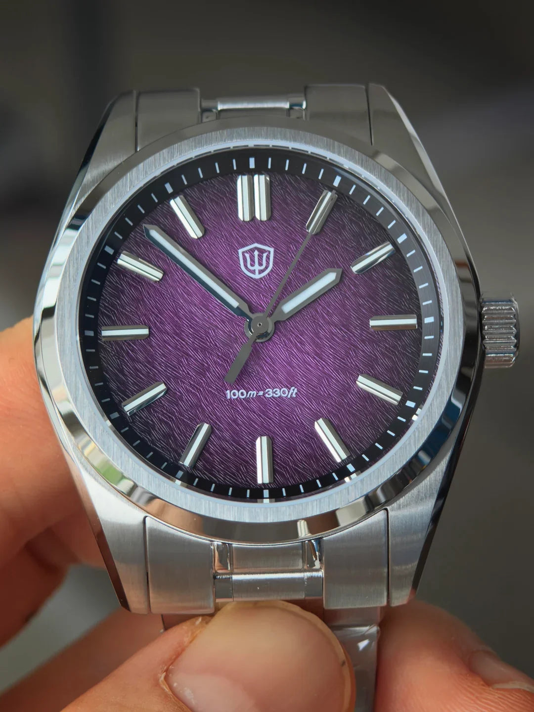 Watchdives WD0003B Original Design Aventurine Dial Men Watch VH31 Sweep Seconds Quartz Movement 36mm Watches Luminous Waterproof