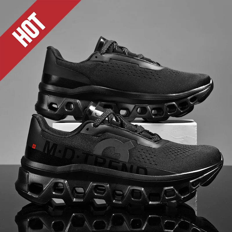 Men Sports Running Shoes Marathon Air Cushion Breathable Lightweight Mens Outdoor Hiking Athletic Nonskid Sneakers Jogging Tenis