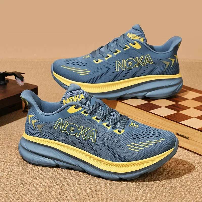 Marathon Sports Running Shoes Men Breathable Lightweight Sneakers Comfortable Athletic Nonskid Leisure Outdoor Sneakers for Men