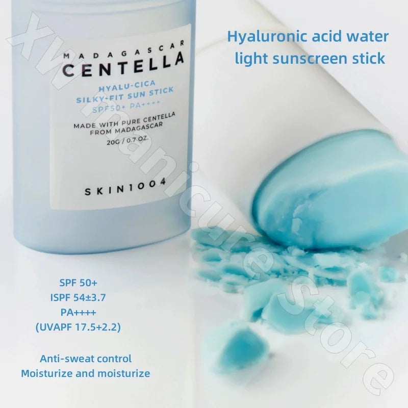 Skin1004 Centella Asiatica Hyaluronic Acid Water Essence Sunscreen Stick Refreshing Lightweight Non-greasy Portable 20g