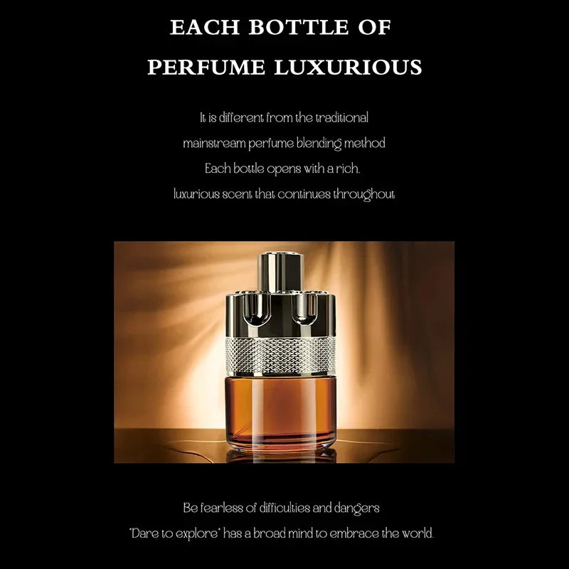 عطر رجالي 100 مل كولونيا يدوم طويلاً عالي الجودة فيرمون قوي جذاب للنساء مناسب للنزهات والحفلات العطرية