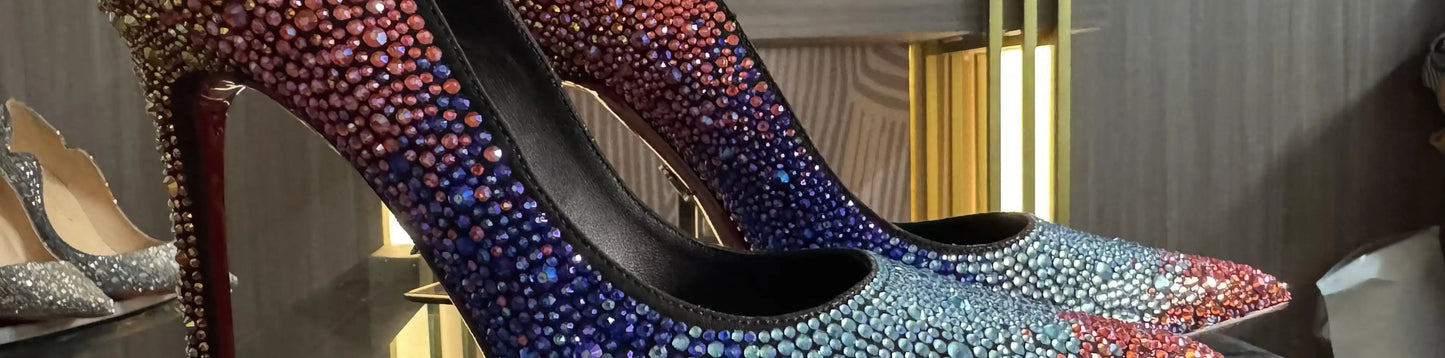 Full Diamond High Heel Pumps – Bling Rhinestone Stiletto Wedding Shoes