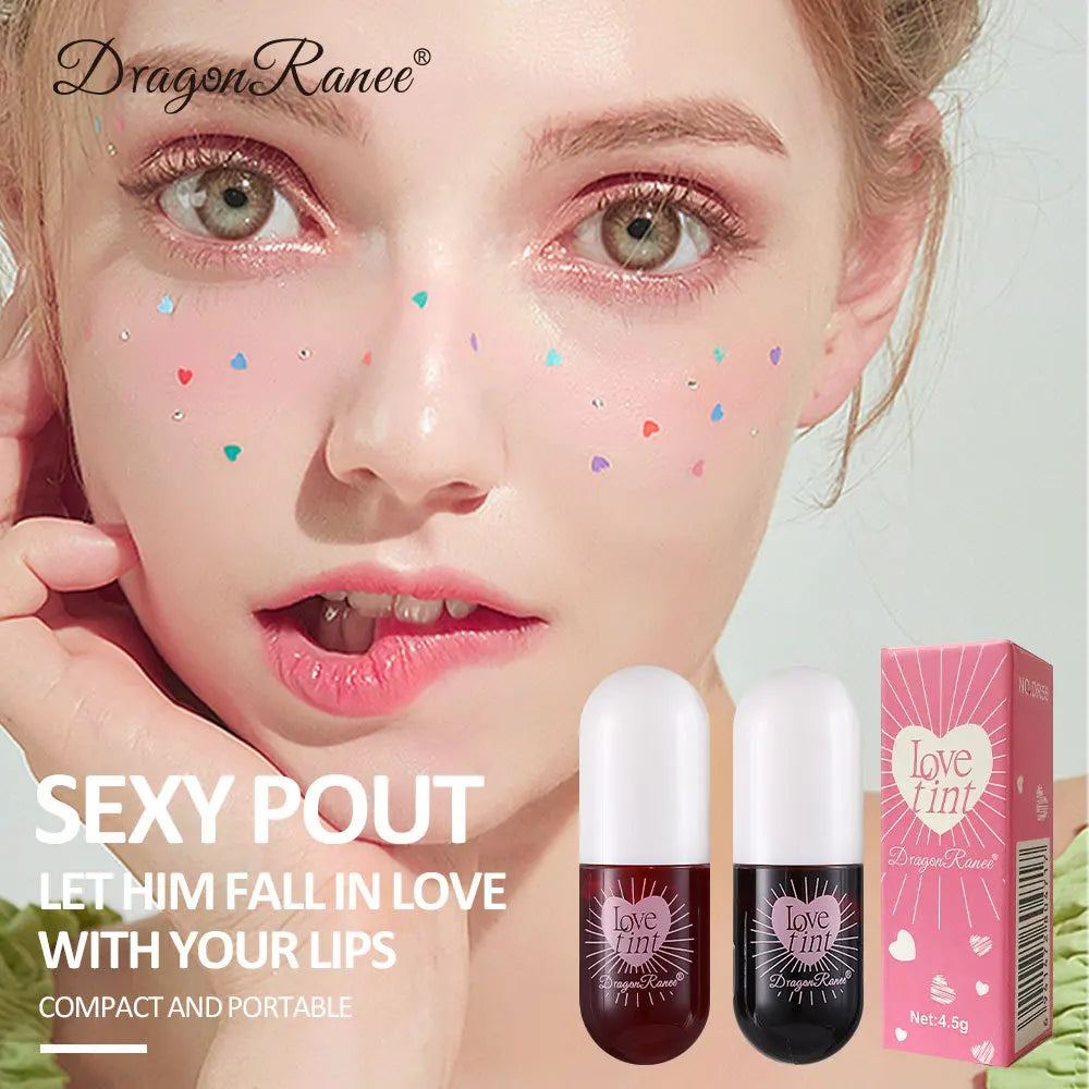 Dragonranee Lip Dye Liquid Lip Glaze Cute Waterproof Non-Stick Liquid Lipstick 6 Colors Available