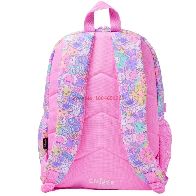 Genuine Australia Smiggle Backpack Pink Sunflower School Bag Cartoon Series Anime Backpack Student Gift Separate Purchases