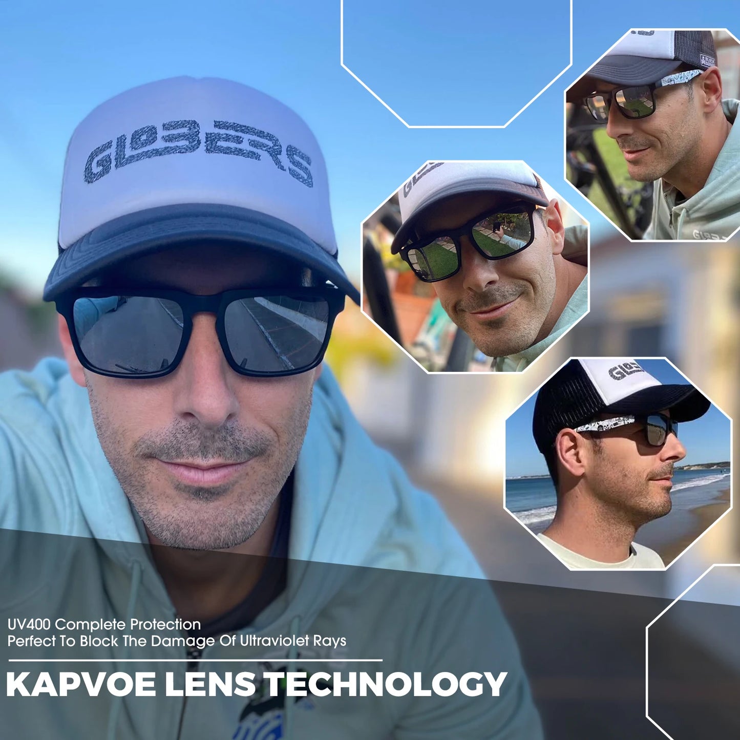 Kapvoe Fashion Polarized Fishing Sunglasses Men Outdoor Sport Eyewear Bicycle Cycling Glasses Women MTB Road Bike UV400 Goggles