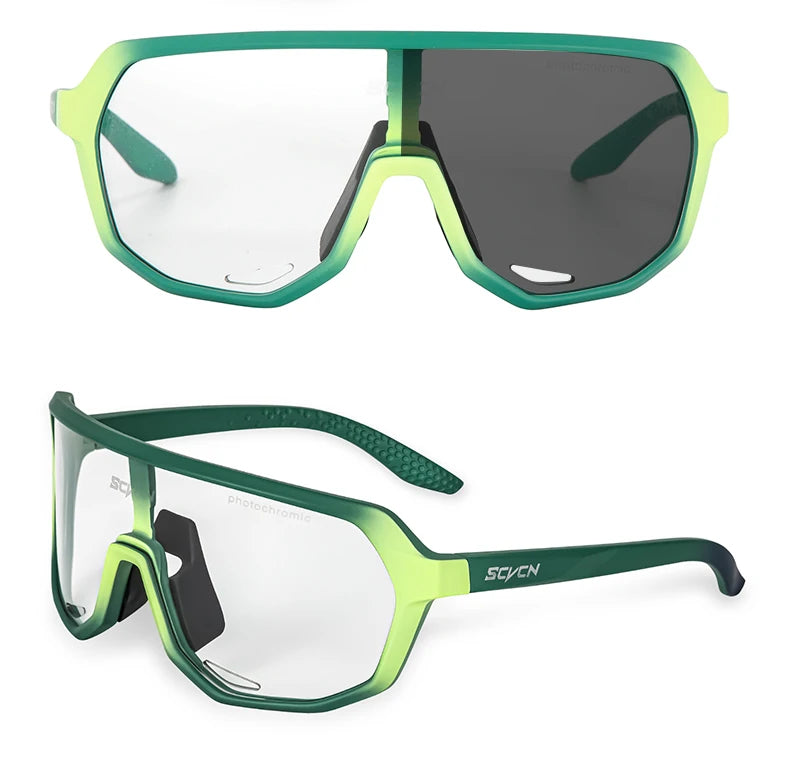SCVCN Outdoor Sport Bike Photochromic Sunglasses Men Women bicycle MTB Road Cycling Glasses UV400 Fishing Goggles Running Eyewea