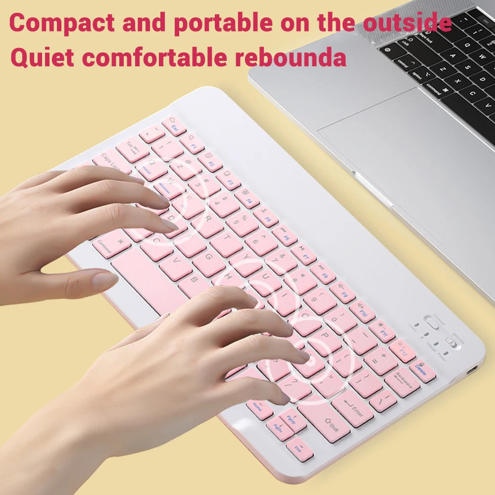 Bluetooth Keyboard and Mouse For iPad Xiaomi Samsung Huawei Phone Tablet Slim Mini Wireless Keyboard For Android IOS Windows