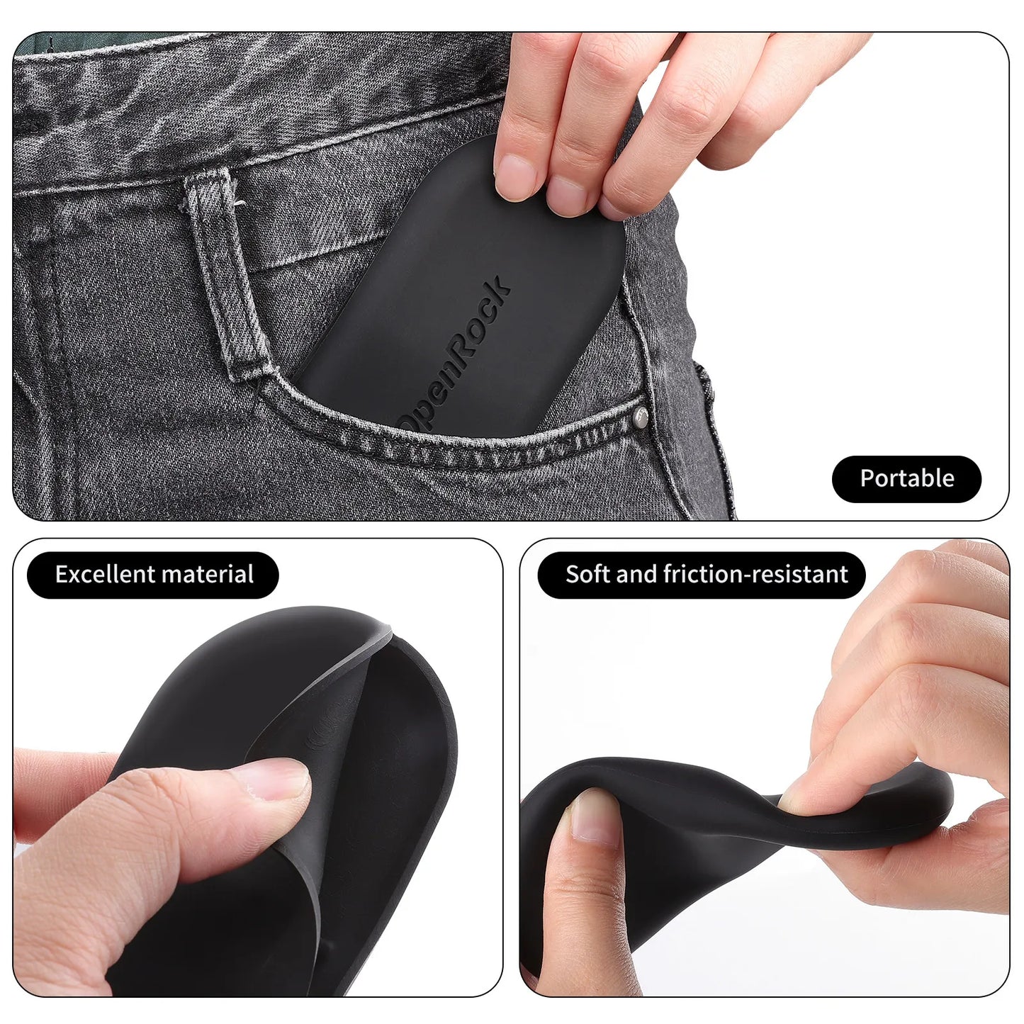 Oneodio Silicone Earphone Cases For OpenRock Pro Case Cover Headphone Accessories Soft Protective Box Bag
