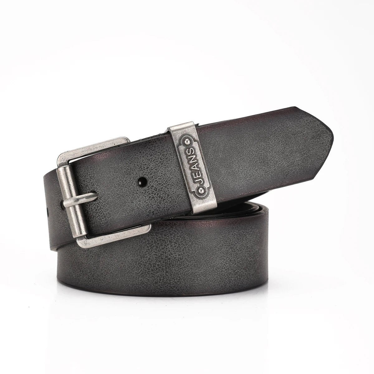 A Western-style PU leather belt for both men and women, a classic and casual retro belt