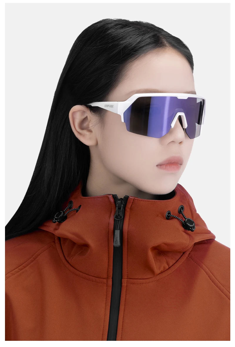 KAPVOE Outdoor Cycling Sunglasses Men MTB Glasses Bike Cycling UV400 Eyewear Women Bicycle New Mountain Sports Hiking Eyewear