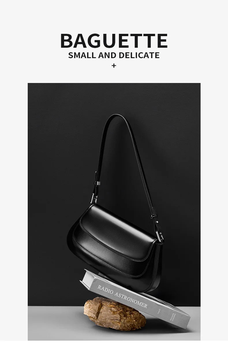 YANATARI underarm cowhide Genuine leather handbags women vintage shoulder bag female luxury bags womens high quality 2025