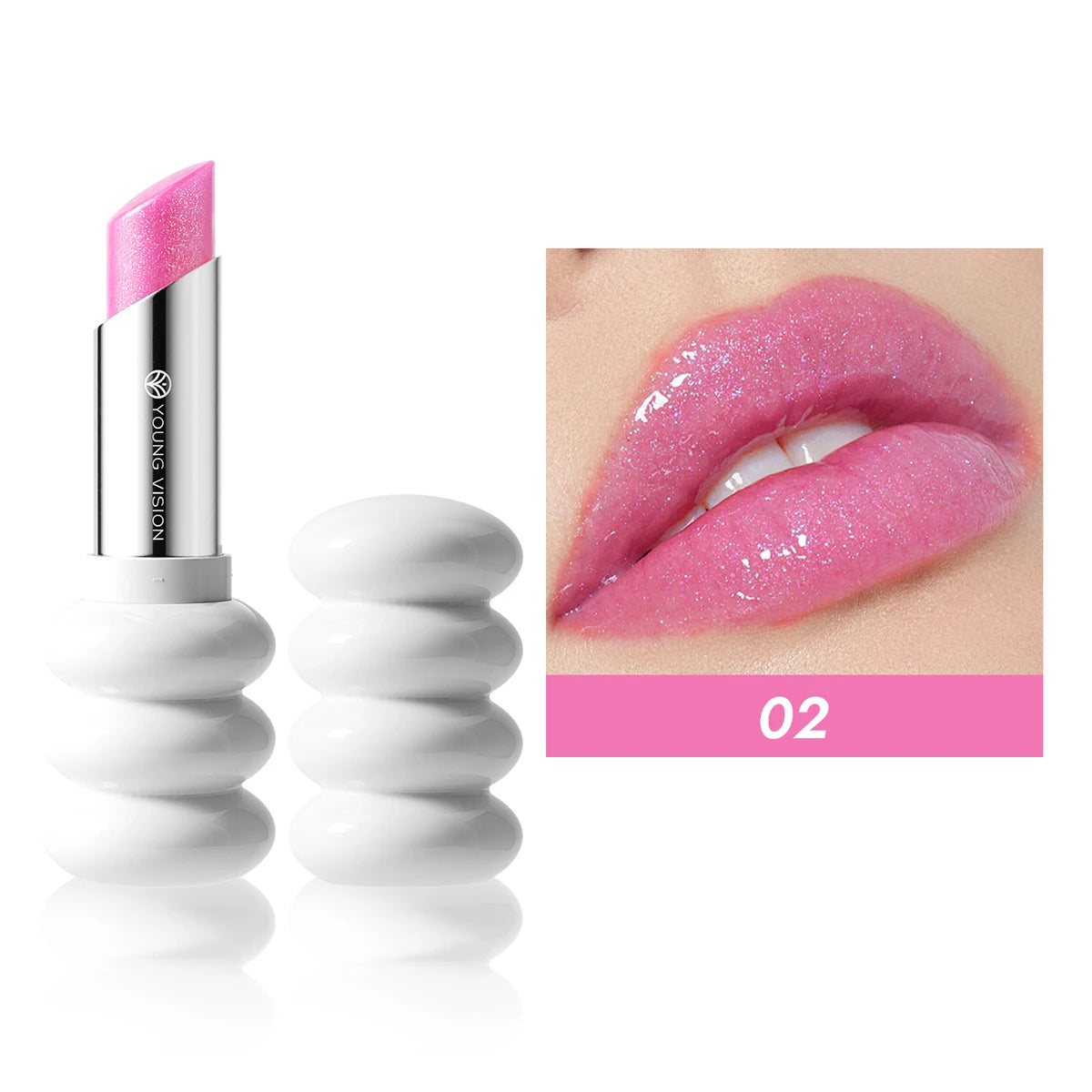YOUNG VISION 6 Colors Fine Shimmer Nourishing Light Lipstick Long Lasting Colors Easy to Apply Lip Moisturizing Lipstick