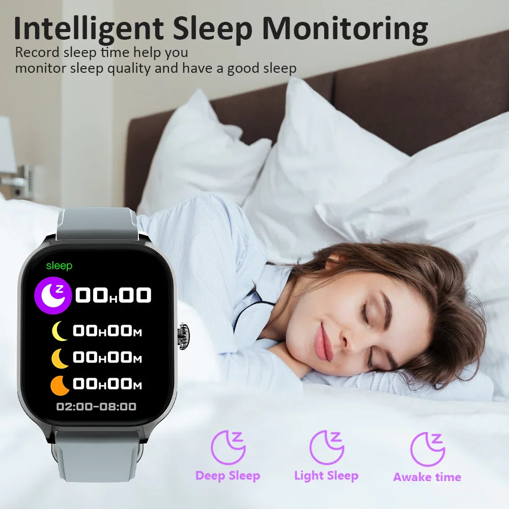 ساعة LAXASFIT H9 وH6 الذكية مزودة بقرص للرد على المكالمات وتتبع السعرات الحرارية ومعدل ضربات القلب ومراقبة الأكسجين في الدم وساعة ذكية تعمل بالبلوتوث