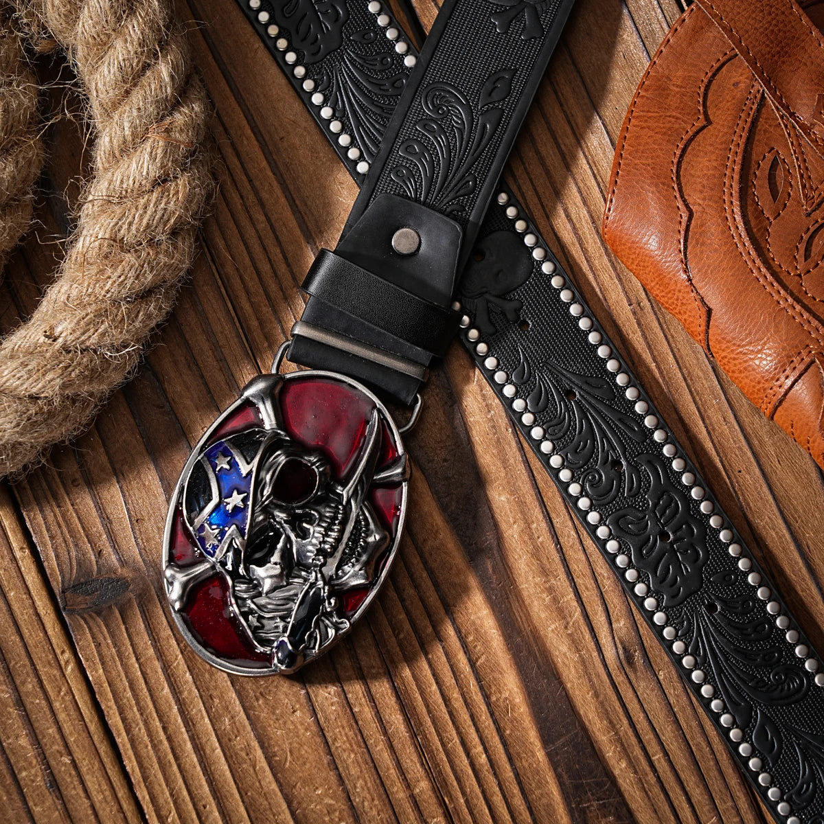 A Western-style PU material belt for both men and women, a casual, retro and classic personalized belt
