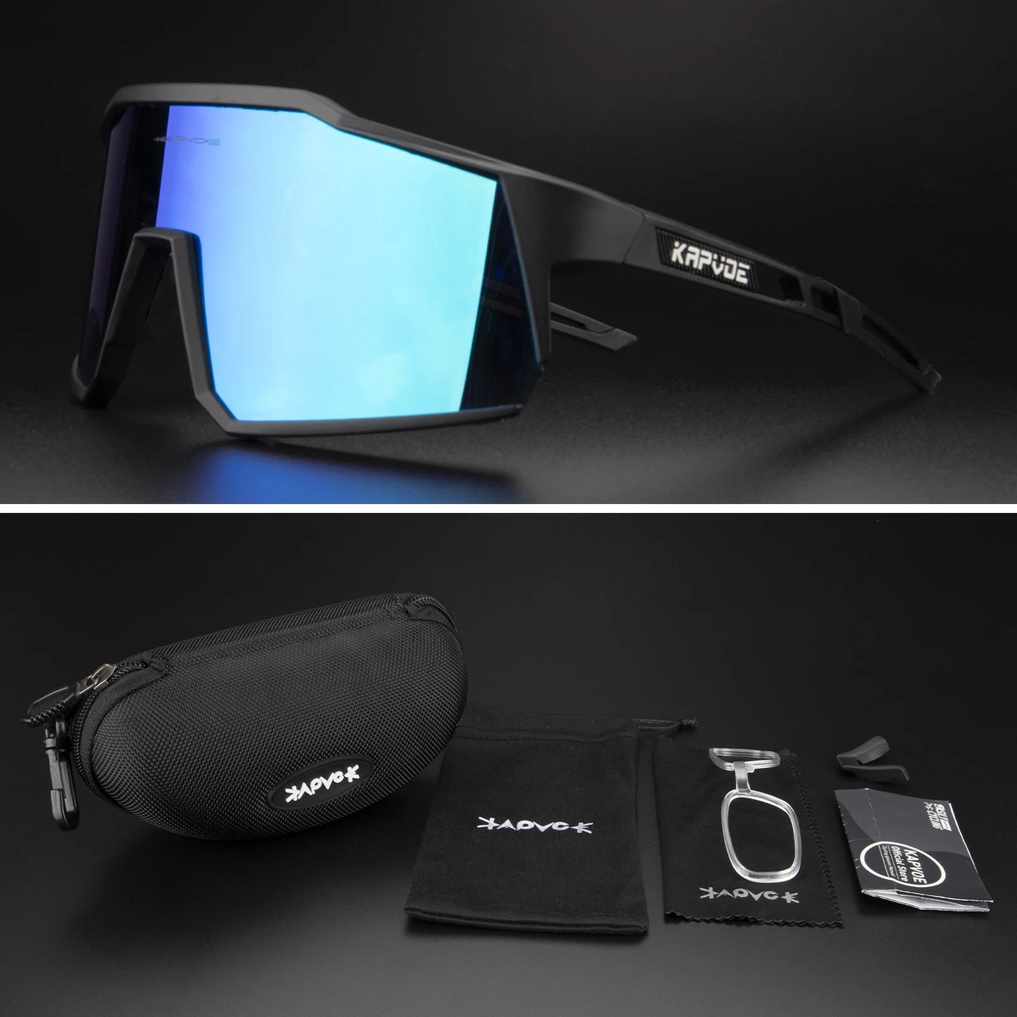 Kapvoe Sports Driving bike Cycling Glasses running climbing Sunglasses Outdoor for Men Woman Bicycle Cycling UV400 Goggles hot