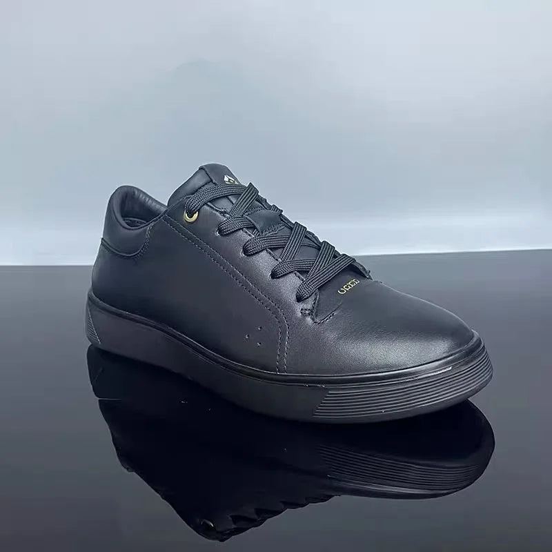 Fashion Genuine Leather Men Sneakers Breathable Comfort Classic Casual Shoes Mens Outdoor Walking Shoes Couple Footwear