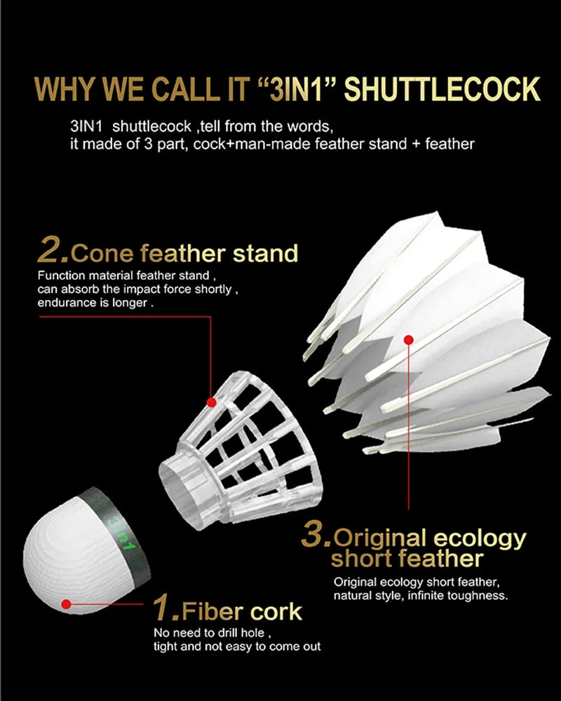 Kawasaki King Kong 500/700 Feather Badminton Shuttlecock For Clubs & Training Racquet Sports Speed 76 77 Durable Badminton